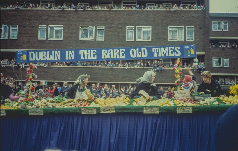 St Patrick's Day Parade, Cuffe Street, Dublin, 1981. Photograph: Mick Brown