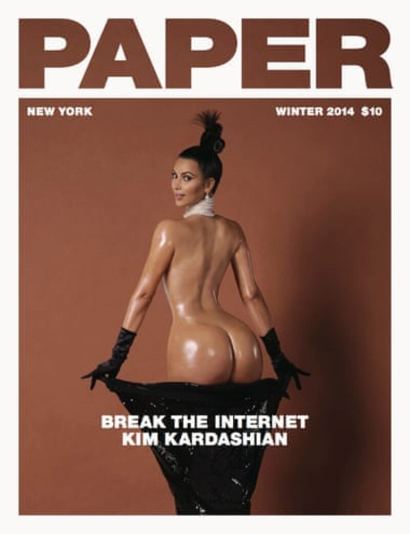 Kim Kardashian’s 
   Paper magazine cover
