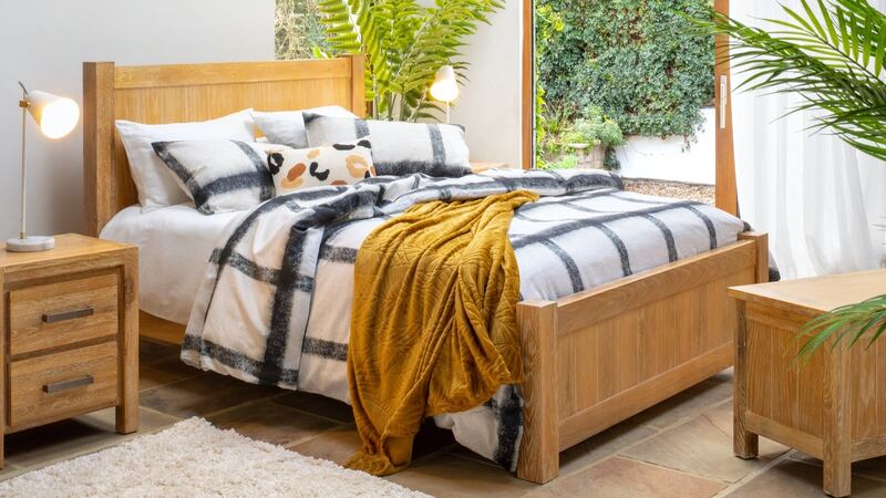 If you’re in the market for a new bed Harvey Norman’s Adams five foot size, ex mattress, is reduced from €1199 to €949