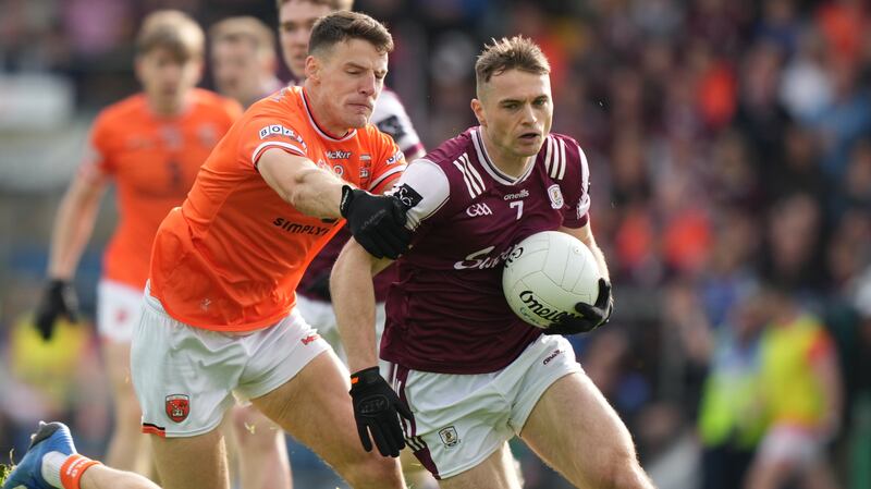 Galway's Liam Silke in action against Armagh. Photograph: James Lawlor/Inpho