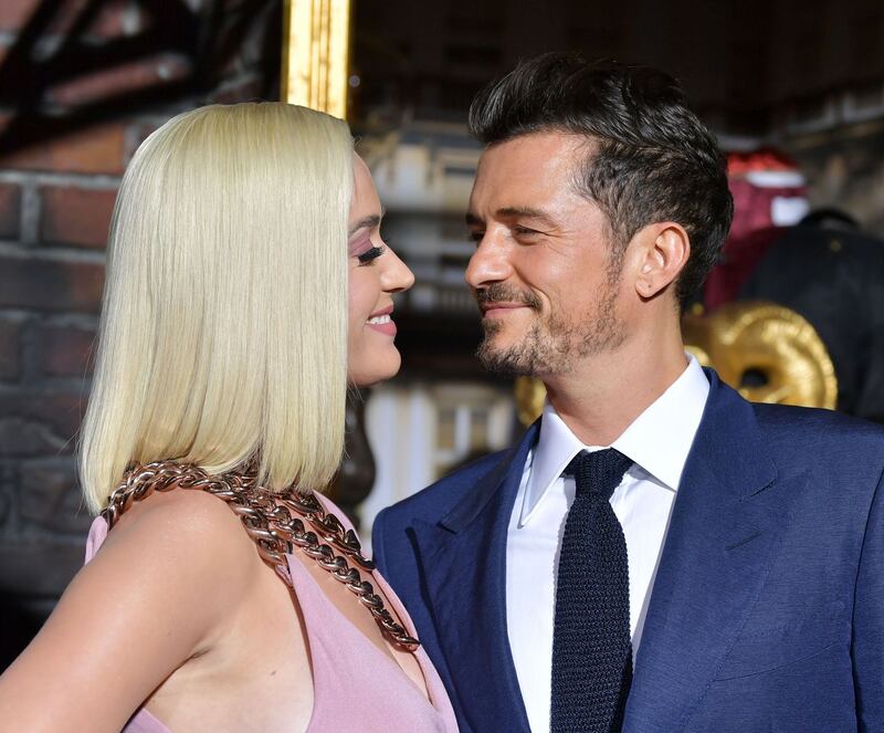 Hollywood couple: Orlando Bloom with his wife, Katy Perry. Photograph: Amy Sussman/FilmMagic via Getty