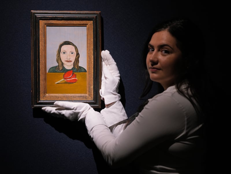Woman with a Tulip, Lucian Freud. Photograph: Yui Mok/PA Wire 