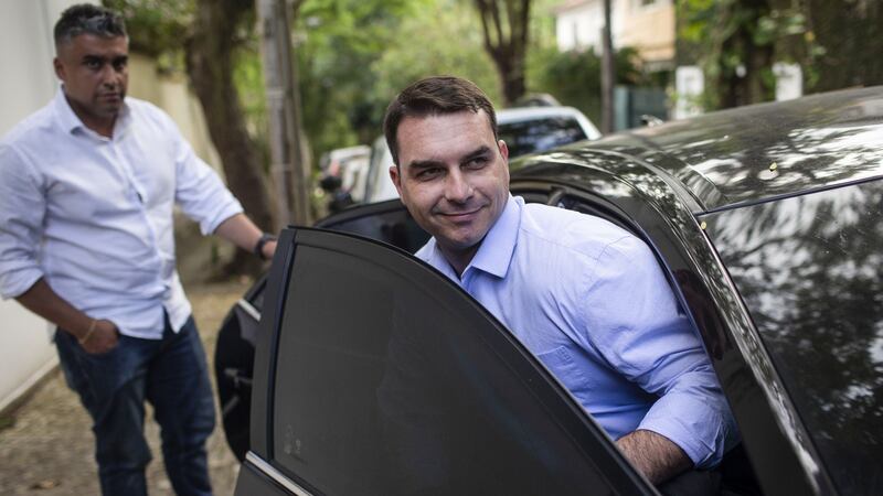 Flávio Bolsonaro is attempting to kick the Queiroz case into the legal long grass. Photograph: Mauro Pimentel/AFP via Getty Images
