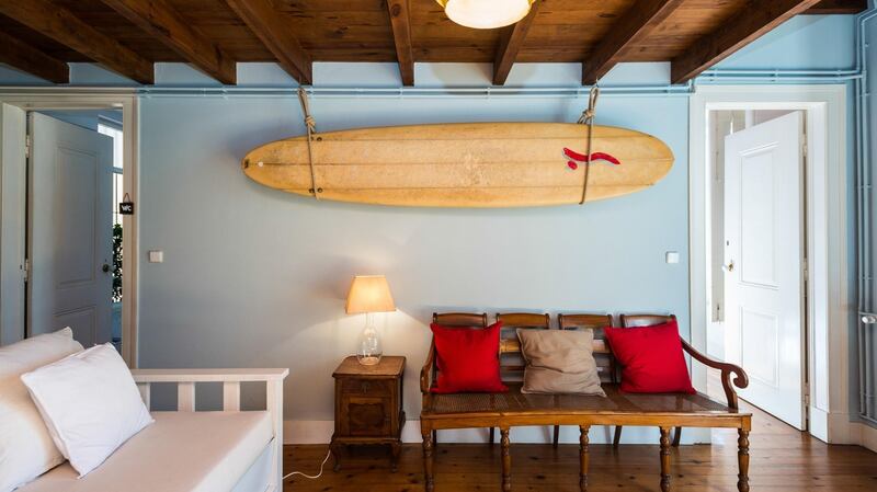 Learn to catch waves at Lisbon’s Surf House, a beautiful 18th-century pad with a mix of shared and private rooms and an expert team of wave riders.