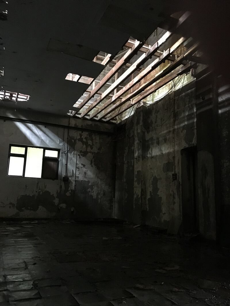 The site of the new temporary gallery space in Galway: Before