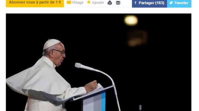 A screengrab from ‘Le Monde’.