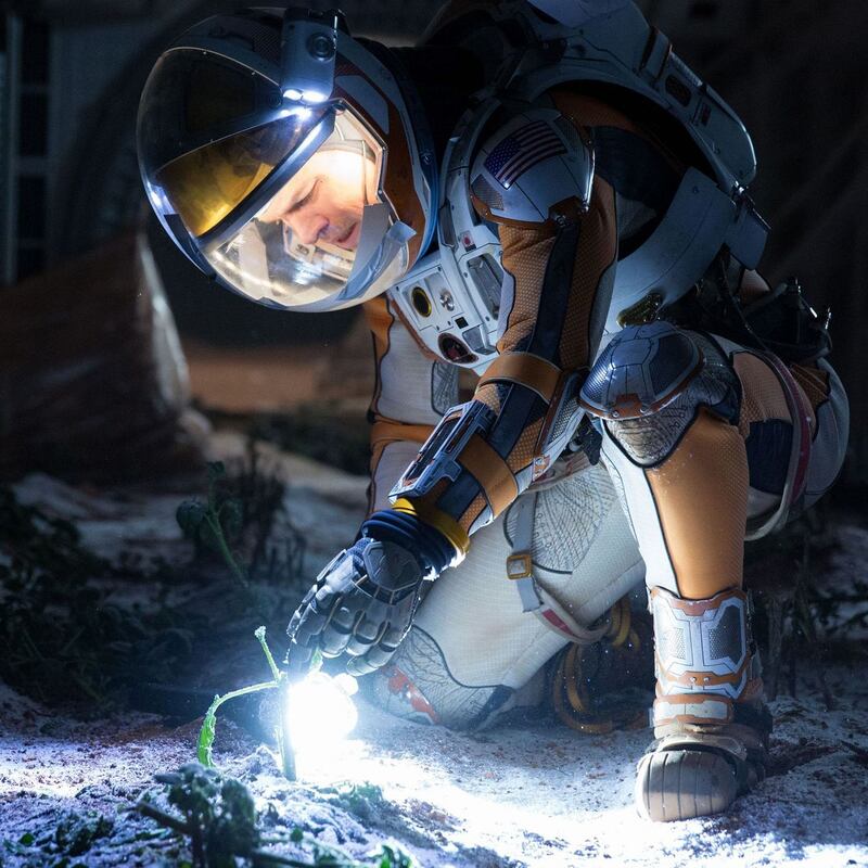 Inspiration: Matt Damon tends his potato plants in The Martian
