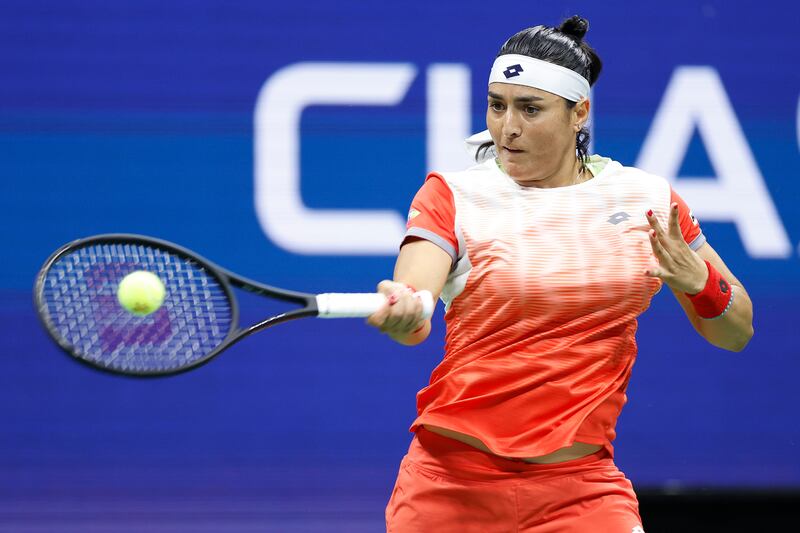 Ons Jabeur of Tunisia is blessed with a complete game and a vast array of shots ...  she is now slowly learning how to use them. Photograph: Sarah Stier/Getty Images