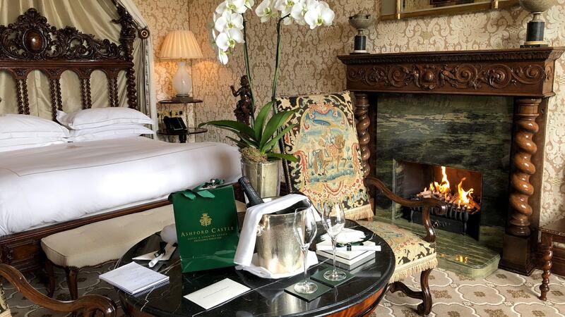 Service with a difference in the luxurious Ashford Castle.