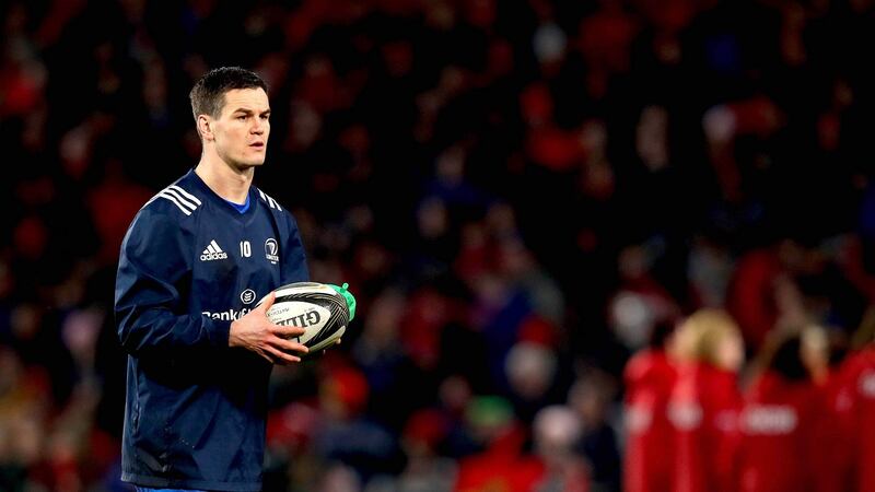 Johnny Sexton is a fitness concern ahead of the visit of Toulouse. Photograph: Ryan Byrne/Inpho