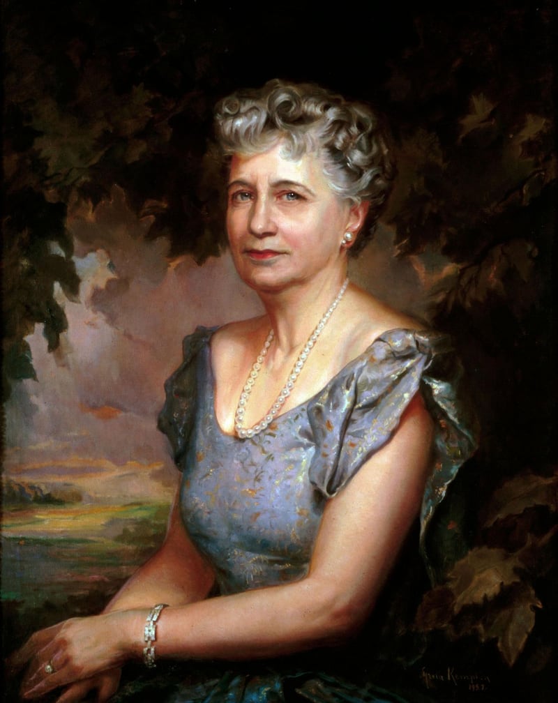Bess Truman, by Martha Greta Kempton. Oil on canvas, 1967. Photograph: The White House