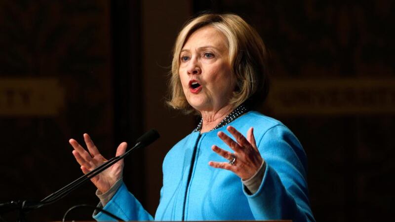 Former secretary of state Hillary Clinton has said the cases of Eric Garner and Michael Brown, which have stirred a national conversation on race and law enforcement in the US, show the need for federal funds to be used for best practices, “rather than weapons of war”. Photograph: Kevin Lamarque/Reuters