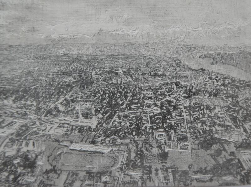 Tonga by Chris Leach, with pencil, scalpel and burnishing tool