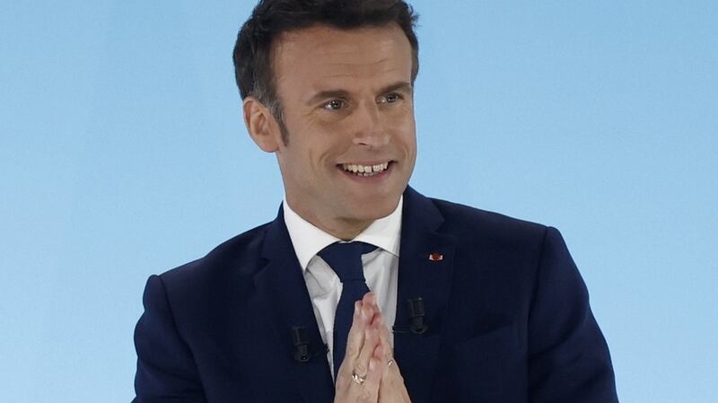 If Emmanuel Macron, who is certainly a centrist, is re-elected in the second round, it will be less because of what he is than what he is not: a crypto-fascist.  Photograph: EPA/Yoan Valat