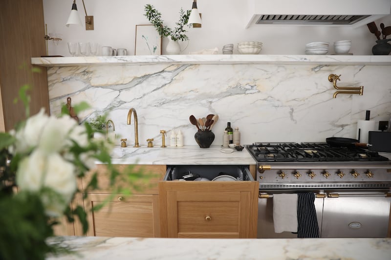A Fisher & Paykel integrated double dish drawer, at London's No17 House