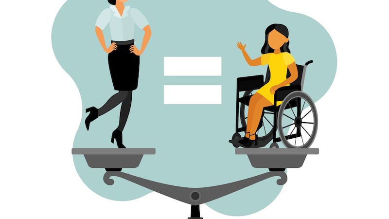 Solicitor Aisling Glynn had time recently to think about the Four Courts. “I think about the inaccessible court rooms, the lack of accessible taxis, the steps, the inaccessible bathrooms. I think about all those looks and all that awkwardness. These are the things that disable people. Not the wheelchairs.”