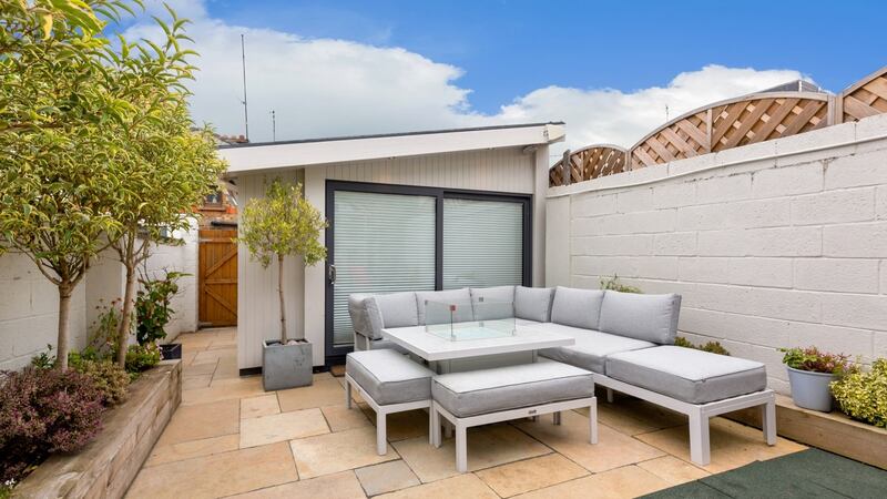 Back garden with extra room and seating area