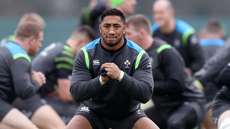Bundee Aki has been getting tips from back home. Photograph: Billy Stickland/Inpho