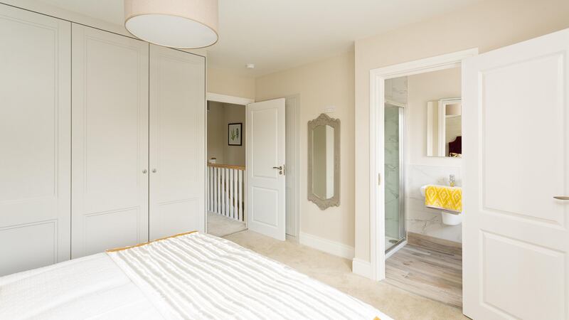 The ensuite in the master bedroom at Airpark Square has its own window and feels bright and airy