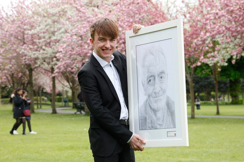 Daniel Walsh — an 18-year old from Claremorris, Co Mayo — has been chosen as overall winner of the 71st Texaco Children's Art Competition, taking first prize in the senior 16-18 years age category. Photograph: Nick Bradshaw / The Irish Times