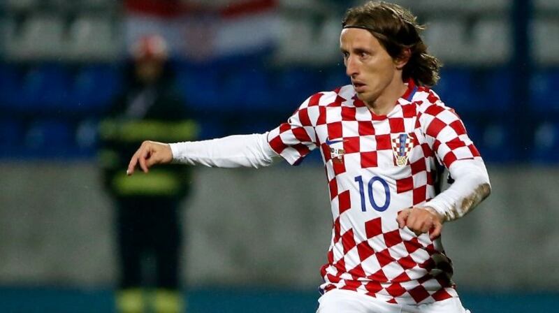 Real Madrid’s Luka Modric is a key member of Croatia’s strong midfield. Photograph: Getty