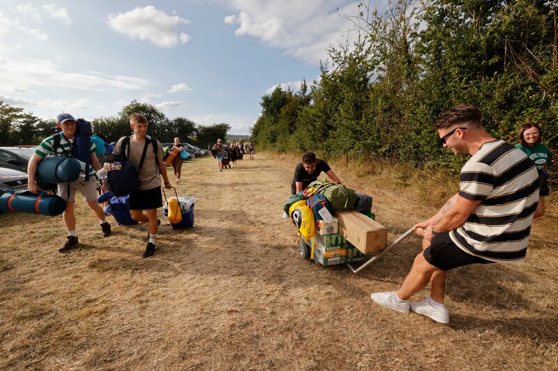 Campers arrive at Electric Picnic in Stradbally, Co Laois. Photograph: Alan Betson
