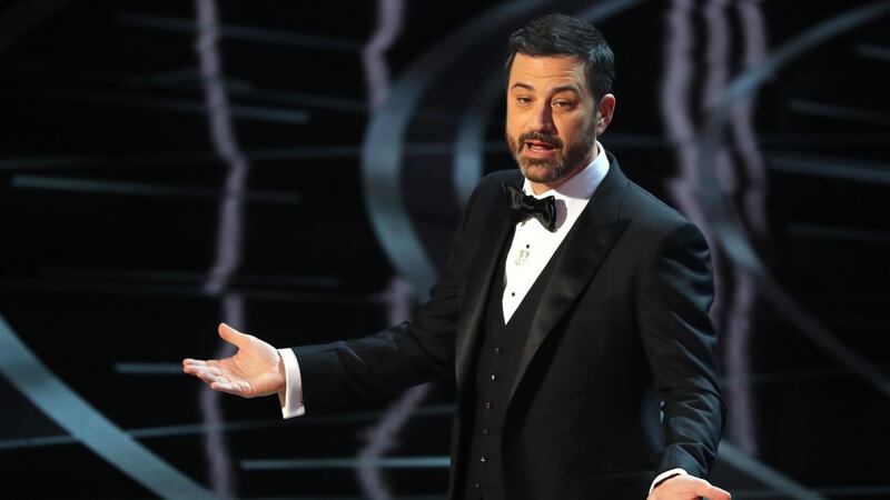 Oscars awards show host Jimmy Kimmel host who made a number of  sarcastyic references to Donald Trump. Photograph: Reuters