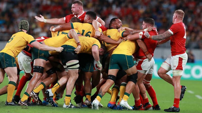 Australia and Wales played out a thriller in Tokyo. Photograph: David Rogers/Getty