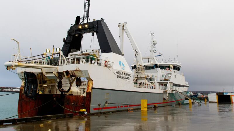 Two fishermen from the Greenland trawler ‘Polar Nanoq’ were taken into custody in connection with the killing of Birna Brjansdottir. Photograph: Birgir Thorhardarson/EPA