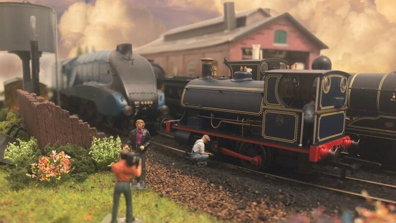 A mini film crew has been given permission to film part of their documentary in the engine yard. Photograph: Glen Murphy