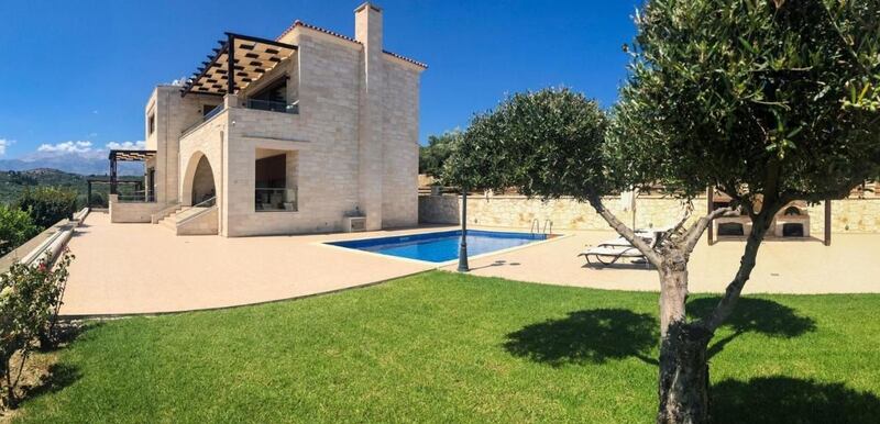 This large, three-bedroom Greek villa is near Kera beach, not far from the historic city of Chania.