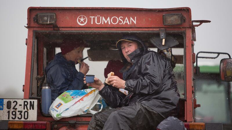 John Hanley and Pauline Lavin from Roscommon at the National Ploughing Championships. Photograph: Tom Honan