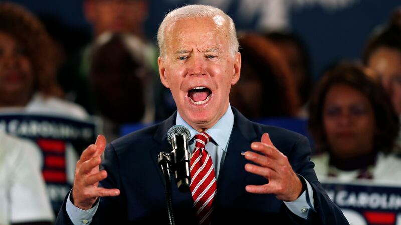 Former vice president Joe Biden’s early departure from New Hampshire   to instead attend a campaign event in South Carolina underlines how his entire campaign is now hinging on the southern state. Photograph:  Randall Hill/Reuters