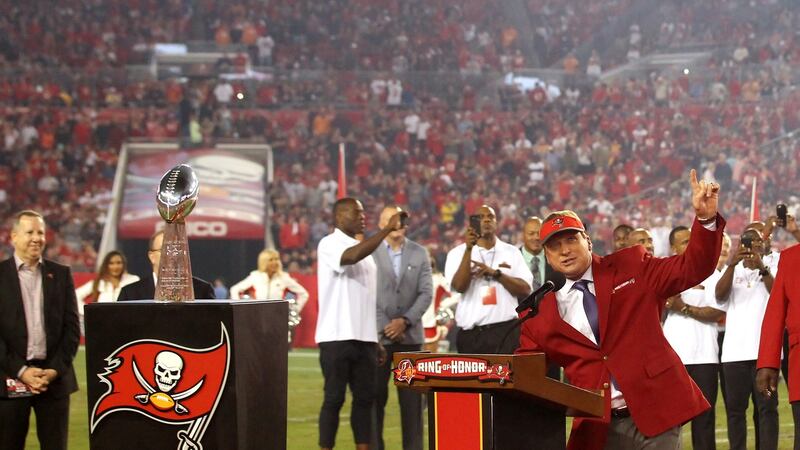 Gruden is no stranger to success having won the Super Bowl with the Tampa Bay Buccaneers in 2003. Photo: Cliff Welch/Icon Sportswire via Getty Images