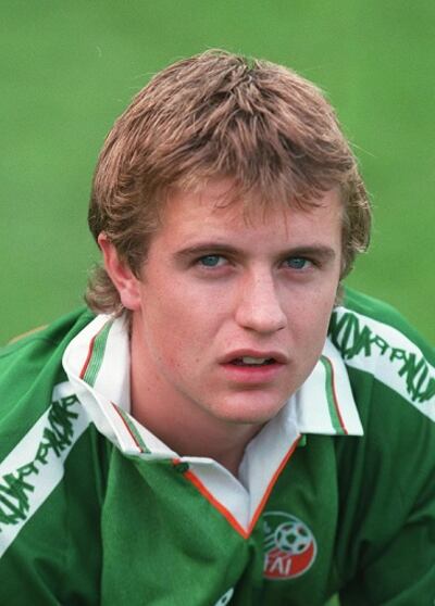 Stephen McPhail on the Republic of Ireland Under-18 panel in 1996.