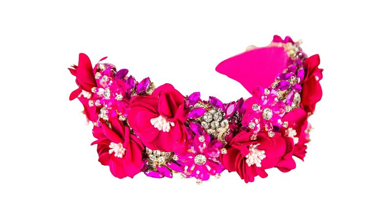 Jewelled power crown, €165, by Margaret O Connor margaretoconnor.ie