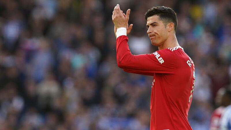Manchester United’s Cristiano Ronaldo Photograph: Gareth Fuller/PA