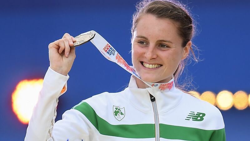Ciara Mageean, the Irish 1500m runner  says she felt “embarrassed” by revelations the Ireland team had to change out of  tracksuits in toilets. Photograph: Brendan Moran/Sportsfile via Getty Images