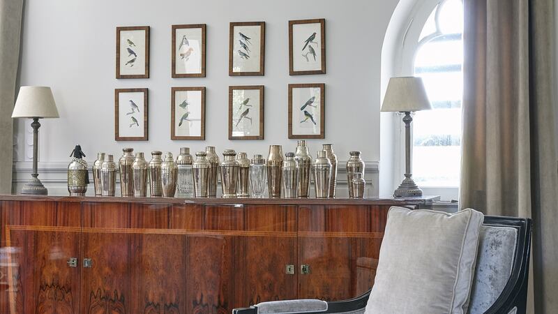 Karl O’Hanlon’s collection of cocktail shakers.