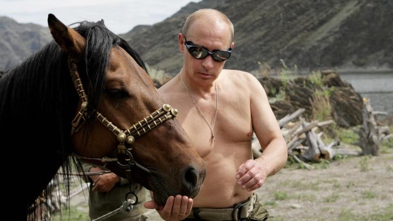 Russian pride: Vladimir Putin on holiday in Siberia in 2009. Photograph: Alexey Druzhinin/AFP/Getty