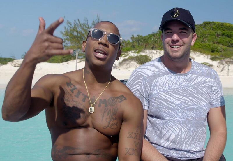 Billy McFarland, right, head of Fyre Festival, and Ja Rule, its face