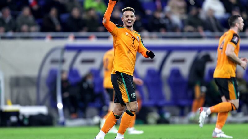 Callum Robinson was on target for Ireland again. Photograph: Laszlo Geczo/Inpho