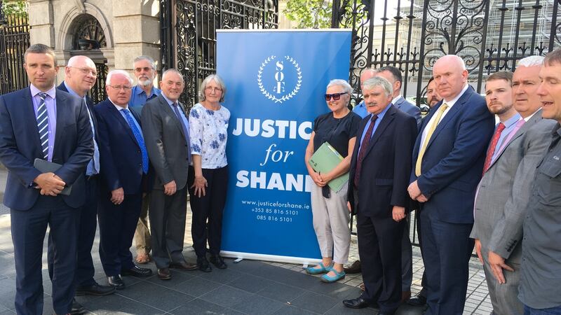 Numerous politicians turned out to back calls for an inquiry into the circumstances leading up to the death of cyclist Shane O’Farrell in August, 2011. Photograph: Mark Hilliard / The Irish Times