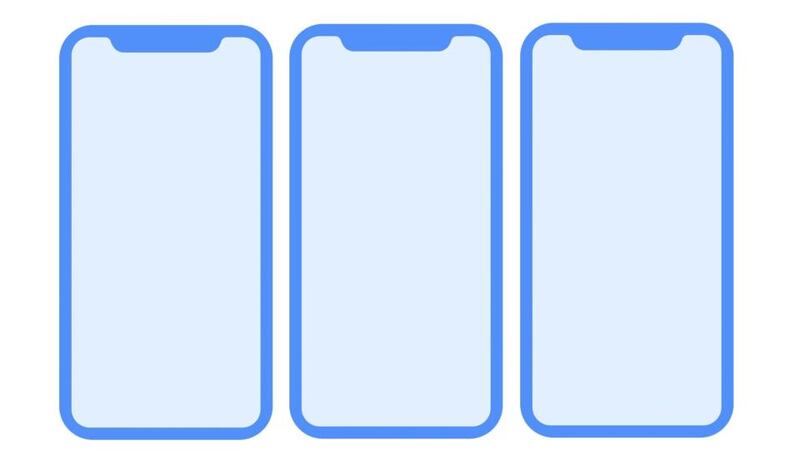 iPhone 8 leak: icons used to display the “D22” iPhone found in firmware from the Apple HomePod speaker. Photograph: Apple