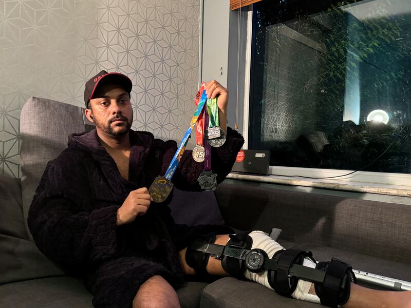 Marathon runner Alan Jose de Lima (35) was assaulted and robbed in north Dublin while working as a food delivery rider. Photograph: Alekson Lacerda