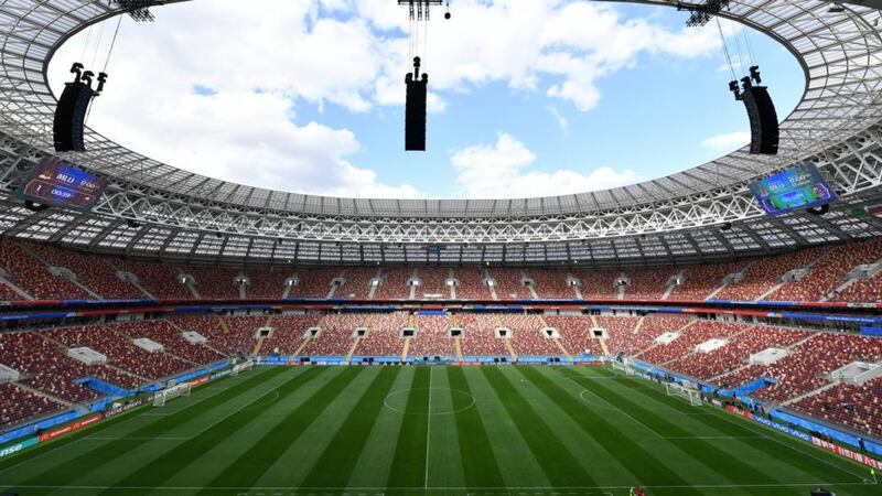 The Luzhniki Stadium in Moscow, which will host the tournament’s opening fixture on June 14th. Photograph: Dan Mullan/Getty