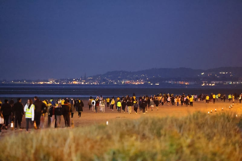 Darkness into Light, Sandymount, Dublin. Photograph: Dara Mac Dónaill