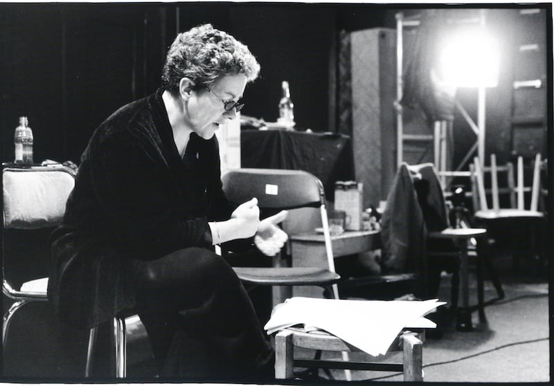 Garry Hynes during rehearsals for On Raftery's Hill by Marina Carr in 2000