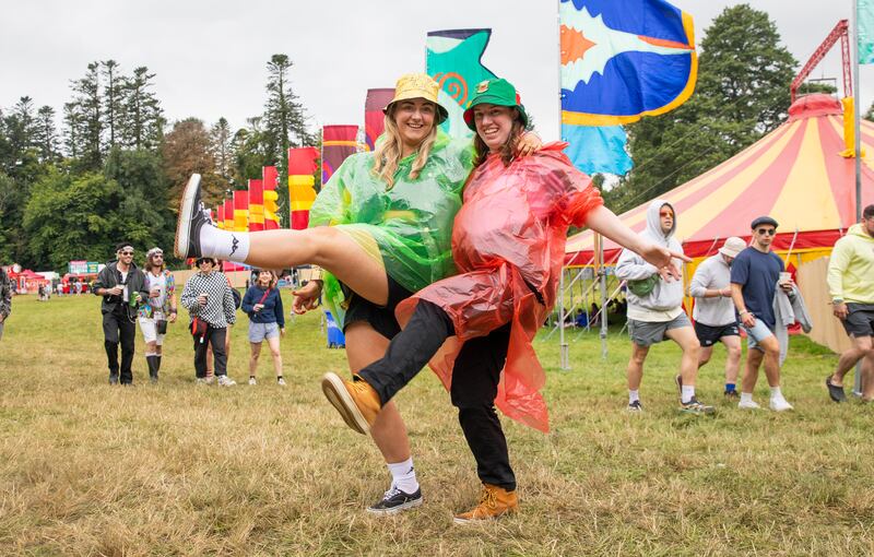 Jessie Callaghan from Mayo and Miriam Verdon from Wicklow at All Together Now Festival. Photograph: Gareth Chaney 

