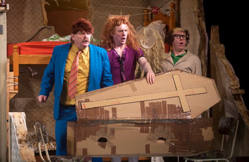 The Walworth Farce: Brendan Gleeson with his sons Domhnall and Brian in Enda Walsh's play. Photograph: Photograph: Patrick Redmond